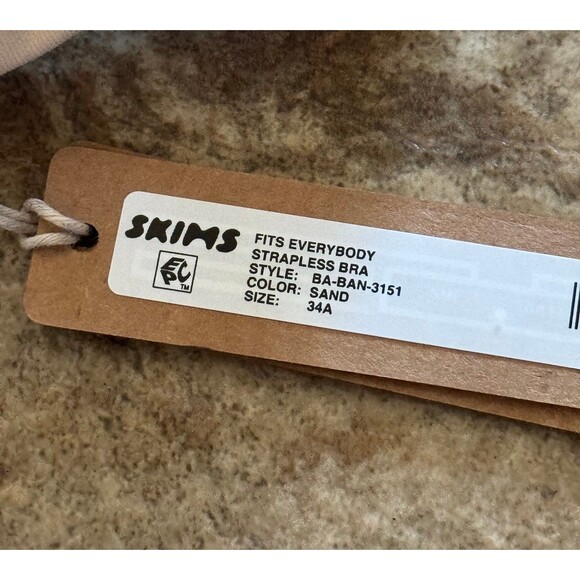 Skims Fits Everybody Strapless Bra Sand Size 34A - Picture 6 of 6